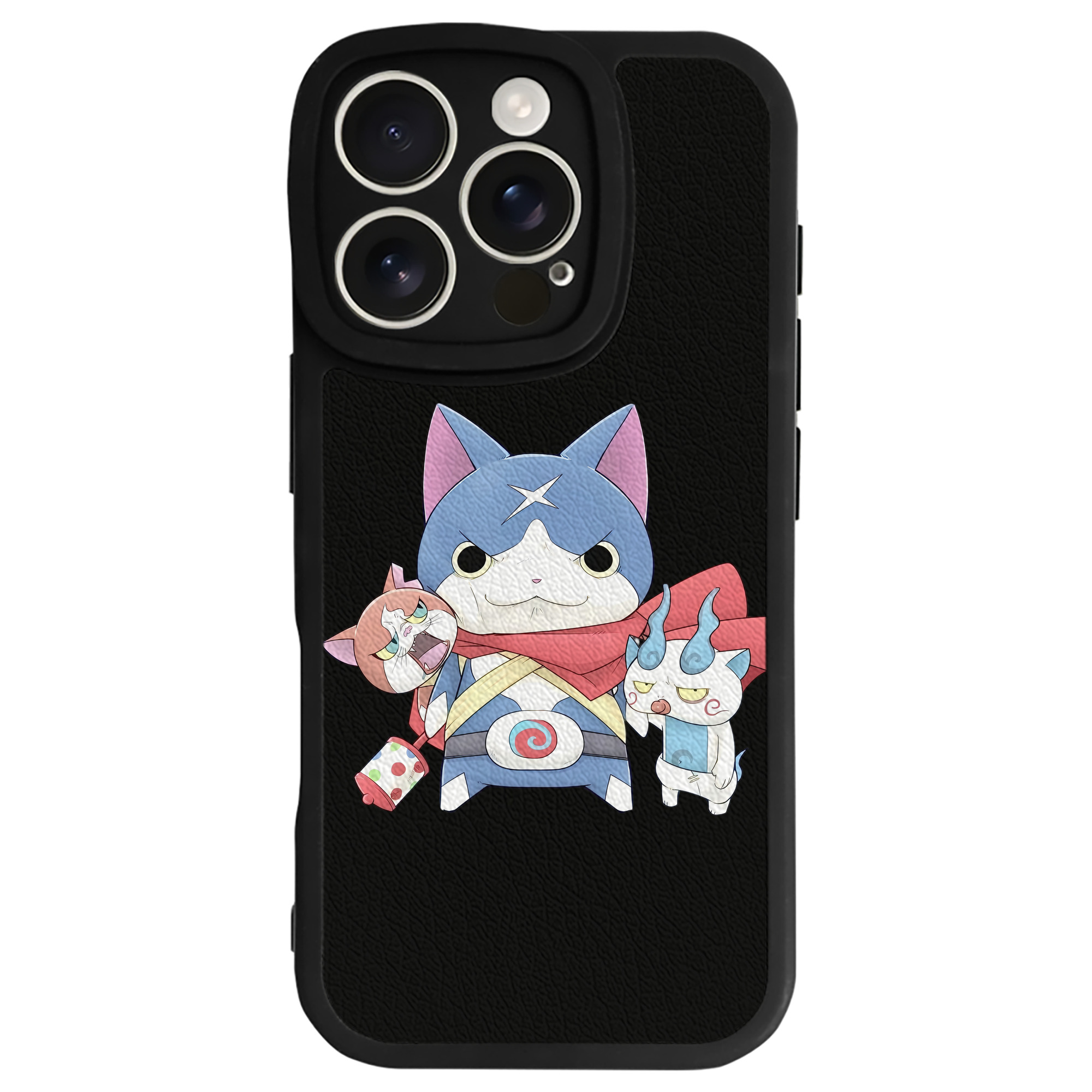 （画像用） 妖怪ウォッチ Yo-kai Watch 【iPhone 16シリーズ対応】シリコンスマホケース（レザー調） 材質：シリコン